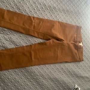 Brown colored skinny pants